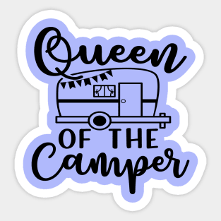 Queen of the Camper Camping RV Sticker